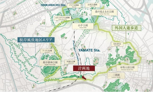 「レーベン横浜山手 ONE WARD COURT」モデルルームオープンのお知らせのサブ画像5_現地周辺図