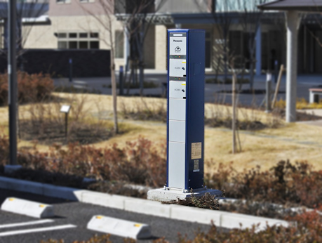 【JKK東京】CO2排出量実質ゼロへの取組みのサブ画像5_駐⾞場内のＥＶ⽤充電器