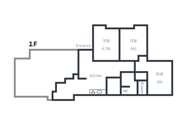 【熊本市西区】女性が穏やかに暮らせる拠り所を。赤ちゃんポスト創設に関わった元看護部長がはじめた女性専用シェアハウス、オープンから1年。のサブ画像7_由来ハウス 間取り図