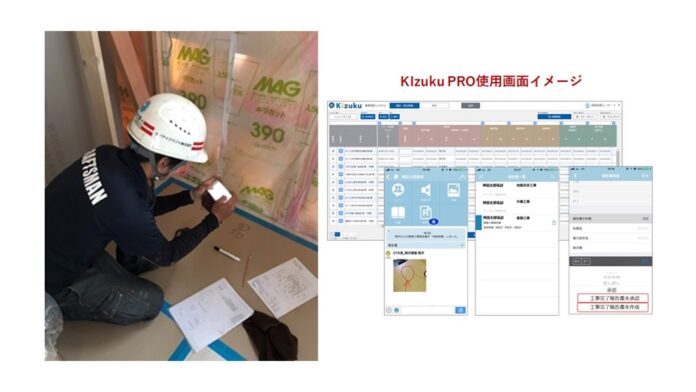 建築現場の生産性向上アプリKIzuku PRO（※2）運用拡大　九州エリアのグループ会社も導入へのメイン画像