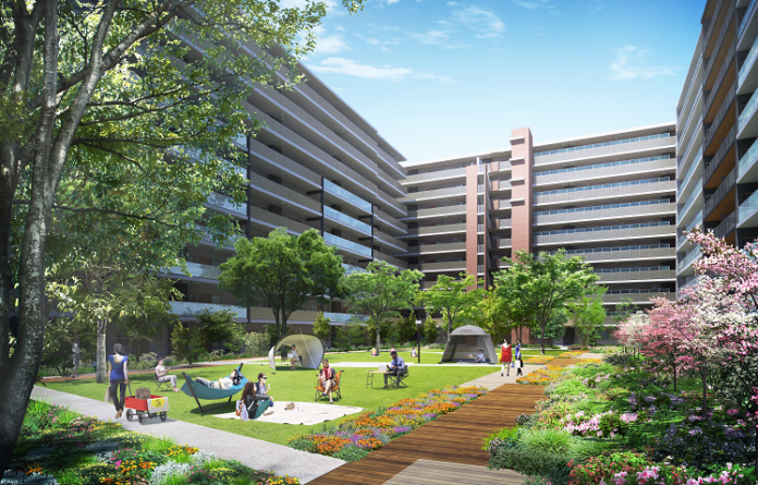 中庭シェアオフィス「WorkPark」をパークビレッジ南町田に採用のメイン画像