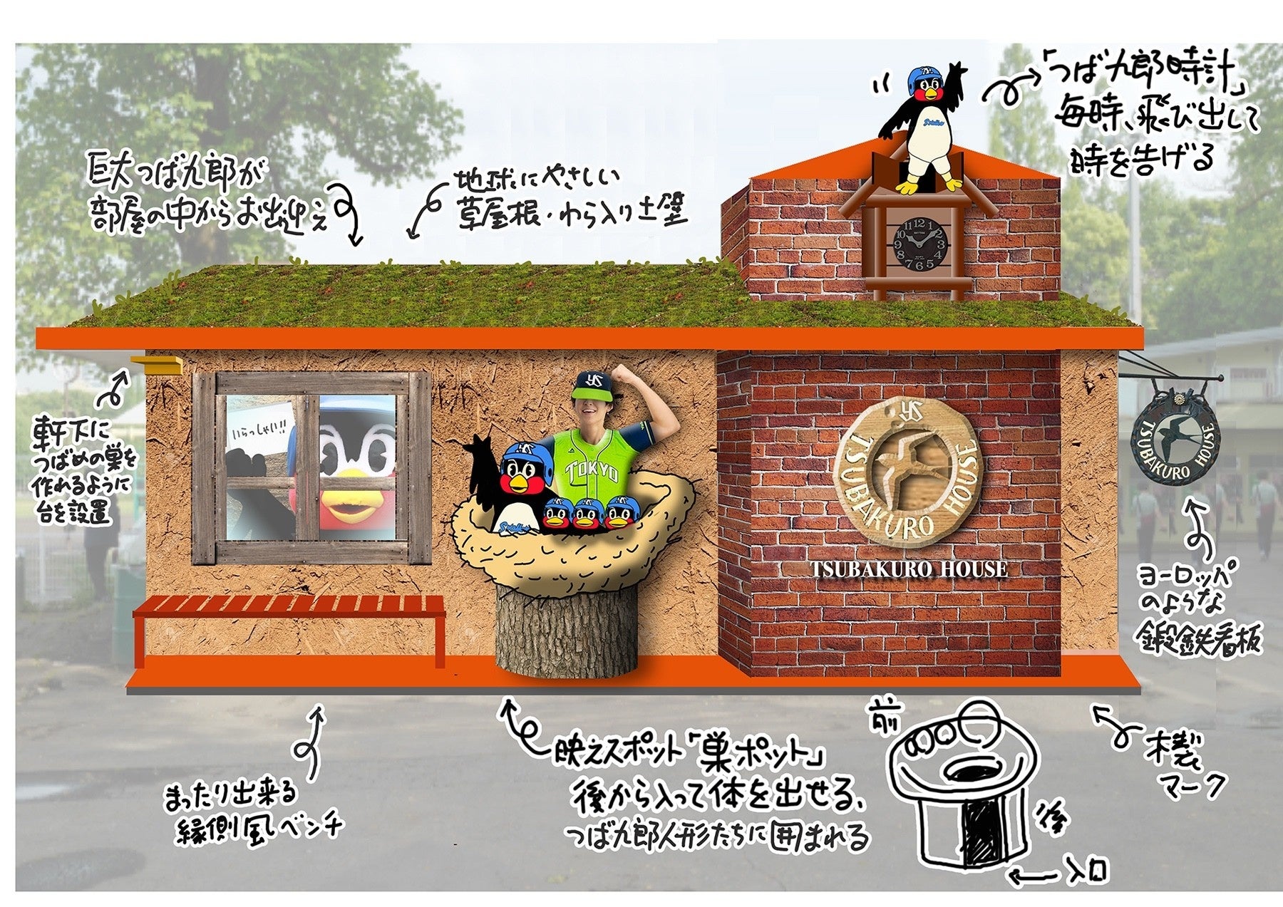 「つば九郎のお家」外観デザイン決定！のサブ画像4