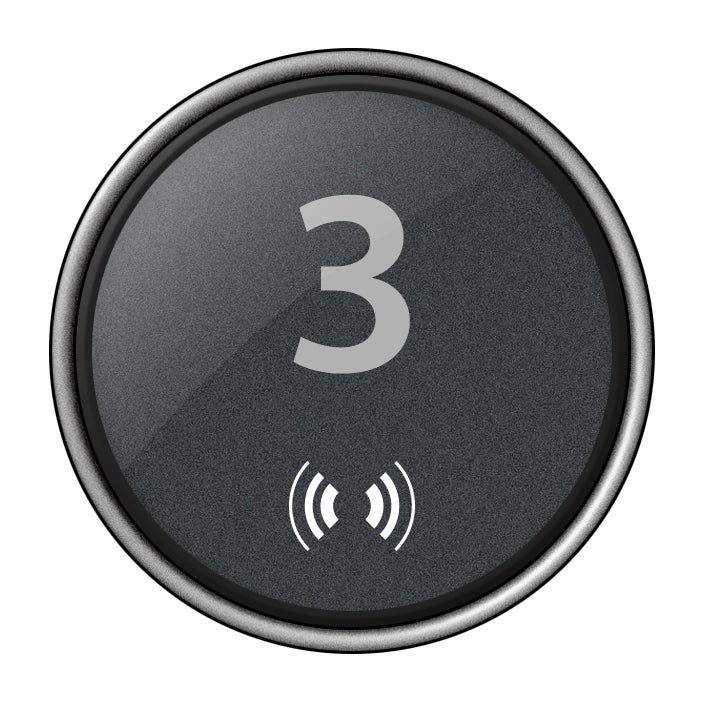 エアータップのボタンラインアップを全11種類に拡充のサブ画像4_ドーム型クリアボタン（マーク付き）