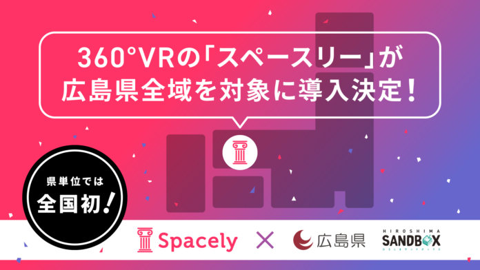 360°VRの「スペースリー」が広島県全域を対象に導入決定！県単位では全国初の取り組みとして、空き家対策で地方創生へのメイン画像