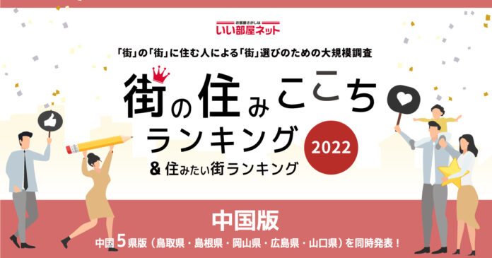 いい部屋ネット「街の住みここち ＆ 住みたい街ランキング２０２２＜広島県版＞」発表のメイン画像