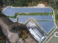 ガスパル、兵庫県たつの市でメガソーラーの運用を開始のサブ画像2_上空から見た発電所のようす