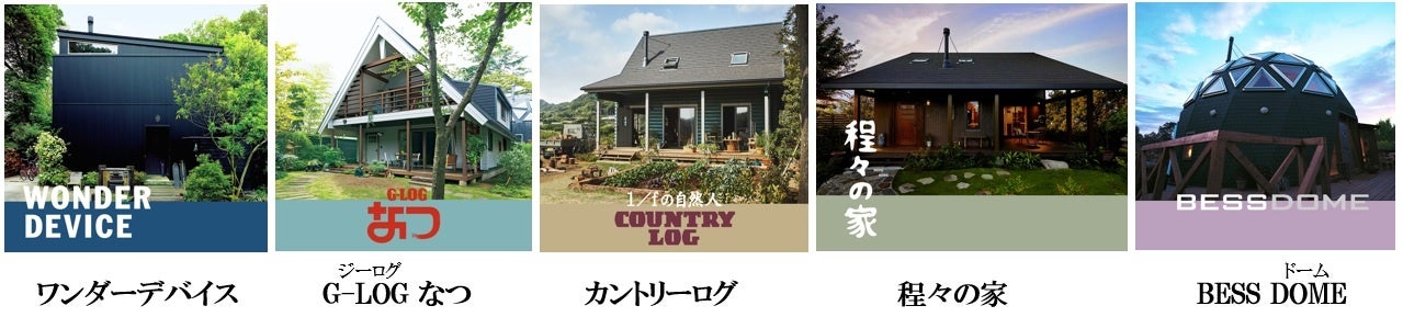 ログハウスのBESSが、神戸展示場を移転リニューアル。「LOGWAY BESS神戸」2022/9/11（日）オープン！のサブ画像3_BESSの家　ラインナップ