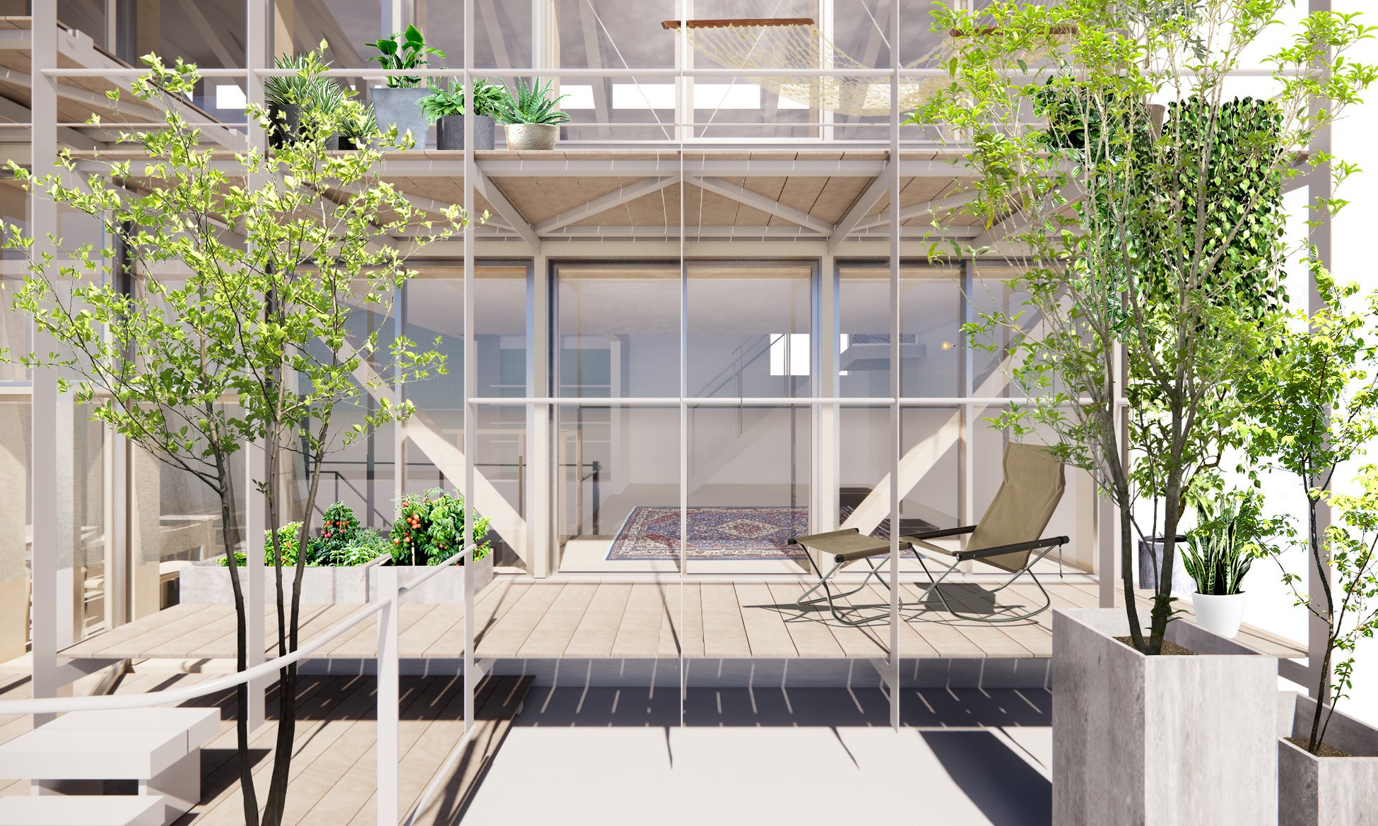 三栄建築設計 住宅設計競技2021　松原住宅計画　最優秀賞受賞作品「BALCONIES」　　公式サイトオープンのサブ画像3