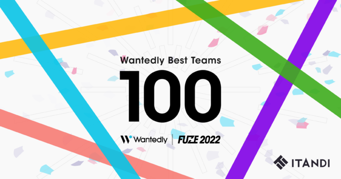 イタンジ、Wantedly Best Teams 2022 BEST100に選出のメイン画像