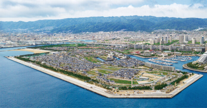 兵庫県 南芦屋浜地域に展開する総戸数 約500戸の街づくり。スマートシティ潮芦屋「そらしま」最終街区『あさなぎの街』で電力マイクログリッドサービスを行う40区画が完売のメイン画像