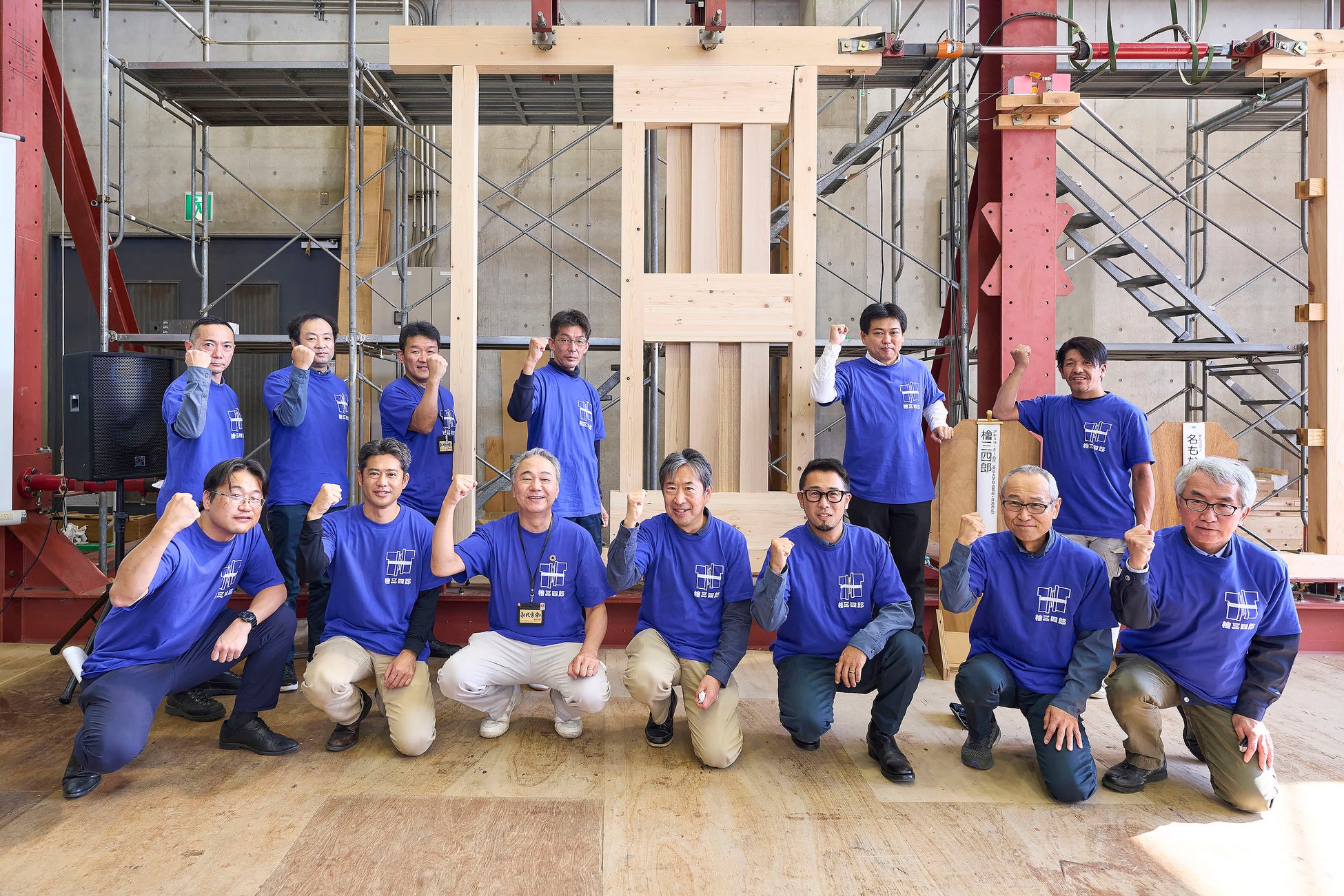 8階建て木造ビルを実現した技術力の発祥の地「カベワンGP」開催　アキュラ・チーム匠が過去最高水準の耐力を実現しトーナメント優勝のサブ画像1_アキュラ・チーム匠と耐力壁「檜三四郎」　