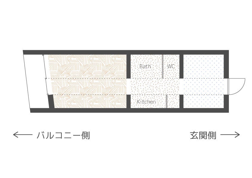 ５階建て新築賃貸マンション「Circle Garden Kamata」入居者募集開始のサブ画像5_住戸レイアウト図