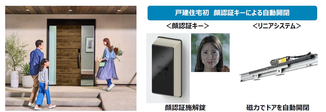 家族みんなが使いやすい新時代の玄関ドア「M30 顔認証自動ドア」 発売のサブ画像1