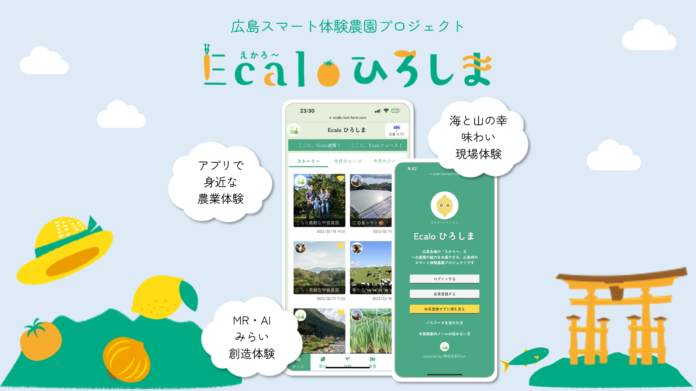 スマート農園体験「Ecaloひろしま」のアプリをリリースのメイン画像