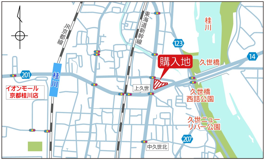 信和不動産(株)が京都市南区久世の土地を取得しましたのサブ画像1_購入地