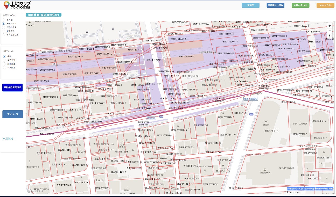 【株式会社スリーオン】は、東京都23区の筆界地図サービス「土地マップTokyo23区」を期間限定で公開します。のサブ画像1