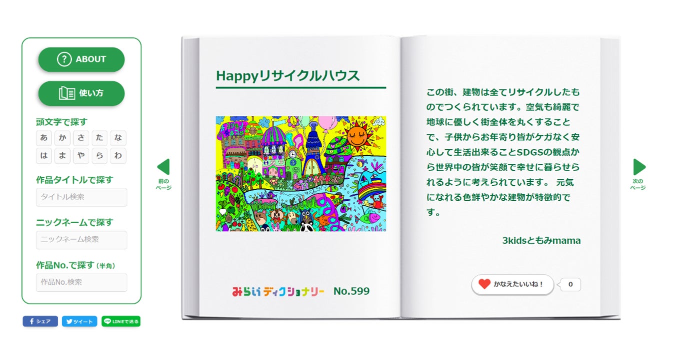 【DO for Sustainability. with 東京建物】未来を描こう。第2弾／日本全国から届いた「未来のまち」の絵、全947作品集録『みらいディクショナリー』完成！のサブ画像3