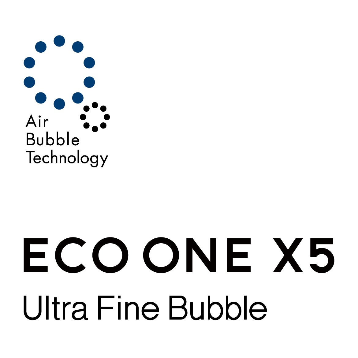 設置性・省エネ性に優れたECO ONE X5のラインアップ拡充　ウルトラファインバブル発生装置搭載モデル　9月8日発売のサブ画像2_ECO ONE X5　ウルトラファインバブル発生装置搭載モデル　ロゴ