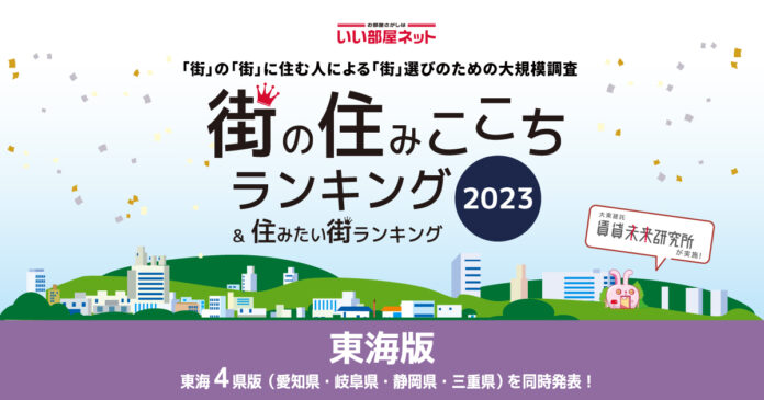 いい部屋ネット「街の住みここち ＆ 住みたい街ランキング２０２３＜愛知県版＞」発表のメイン画像