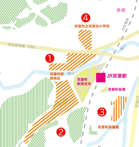 第１１回 「大東建託 賃貸住宅コンペ」募集開始のサブ画像3_対象地域マップ（福島県双葉町）