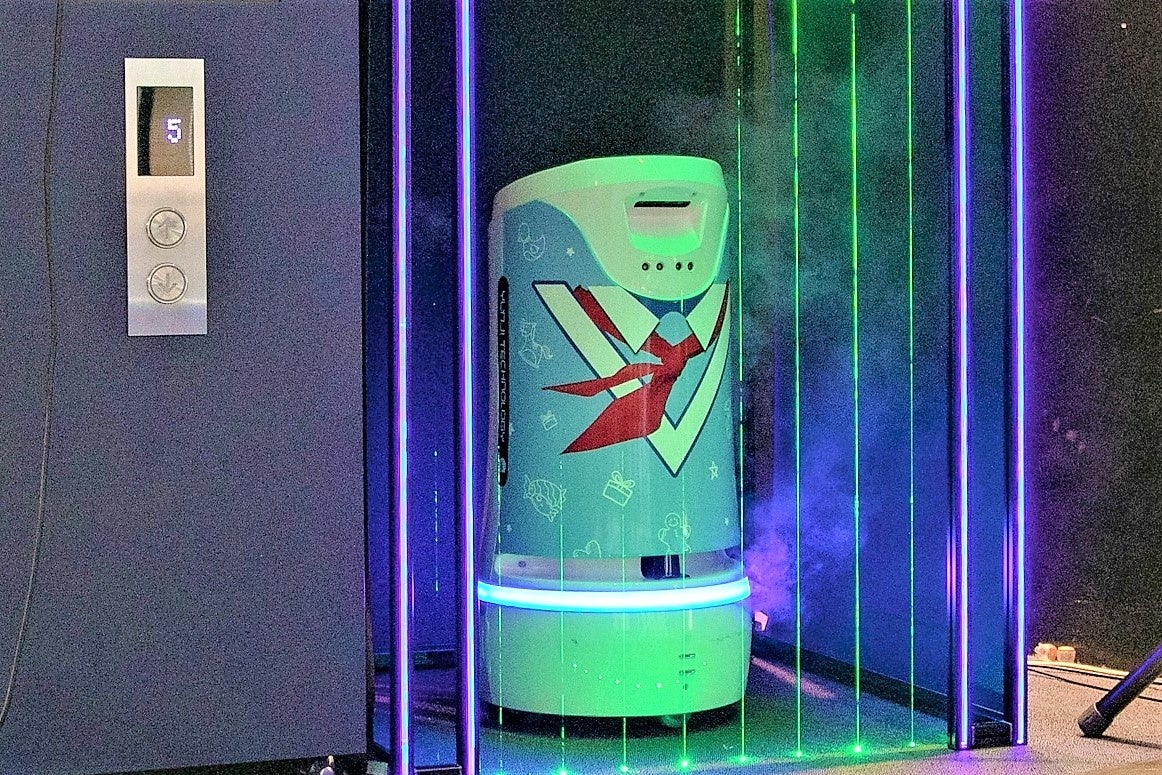 日本オーチスのイベントで、デジタル接続機能を内蔵したGen3™エレベーターを発表のサブ画像5_ロボットとエレベーターを連携させるデモンストレーション