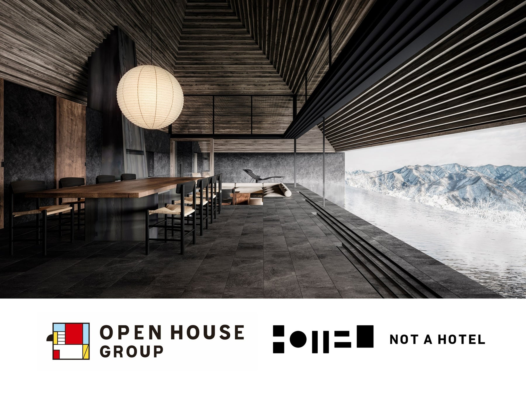 オープンハウスグループ、群馬県みなかみ町で180°のパノラマを望む温泉ヴィラNOT A HOTEL MINAKAMI 「TOJI」販売開始のサブ画像1