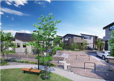草加市で初となる景観協定を締結した、全棟『ZEH』認定の分譲住宅『ときの環 草加松原』（全25 棟）を開発平屋住戸を7 棟で採用のサブ画像1