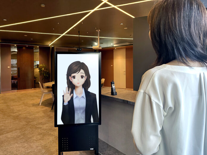 ドア会社の無人展示場にアニメ女性のアバター接客を導入のメイン画像