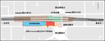 国立駅南口駅前の仮囲いを活用し2024年春に向け、移りゆくまちの未来を表現しますのサブ画像1