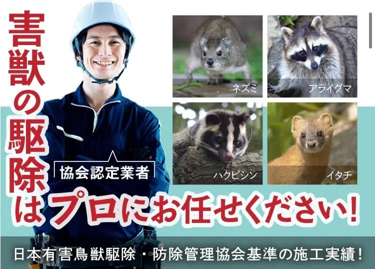 駆除エキスパートは一般社団法人　日本有害鳥獣駆除・防除管理協会に加盟しました。のサブ画像9