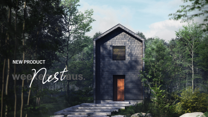 ジブンハウス、週末を暮らす小屋商品第２弾。「安眠」にこだわった2階建て『weekend haus. Nest』を発売。のメイン画像