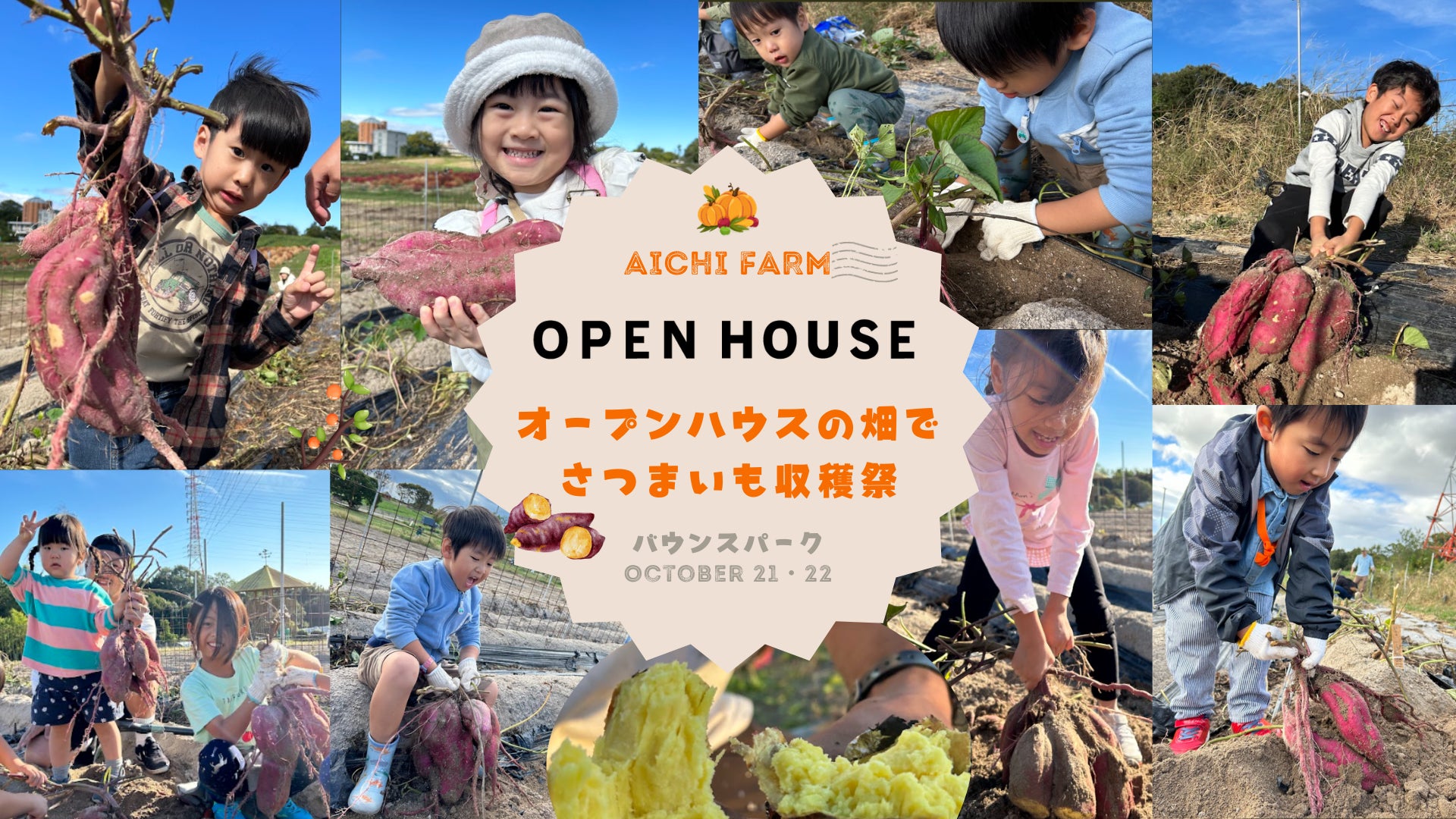 子どもに食育体験を　「オープンハウスの畑」でさつまいもの収穫体験のサブ画像1