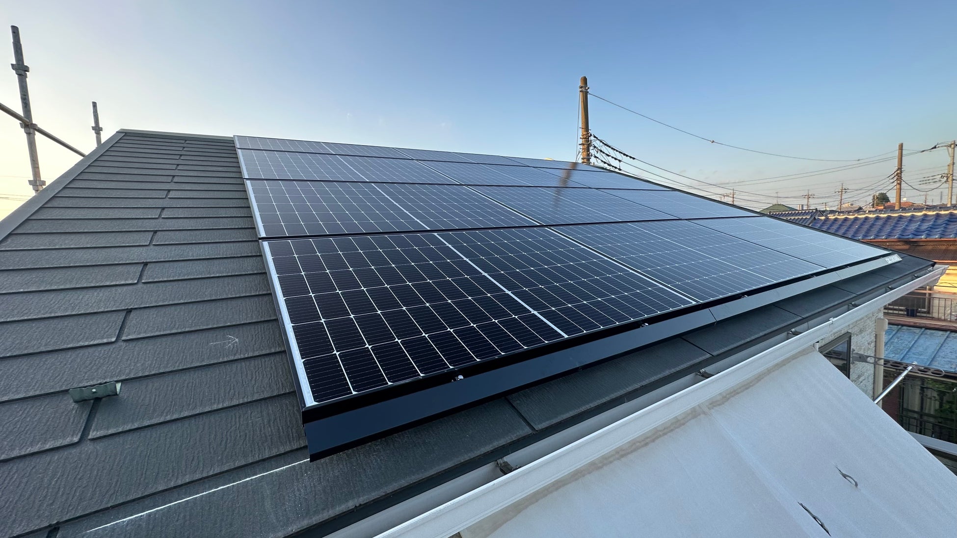 ニッカホームの太陽光・蓄電池を中心としたエネルギー事業部【エネルギーニッカ】のホームぺージを開設・運用がスタートしましたのサブ画像2_エネルギーニッカで施工した太陽光パネル（長州産業製）