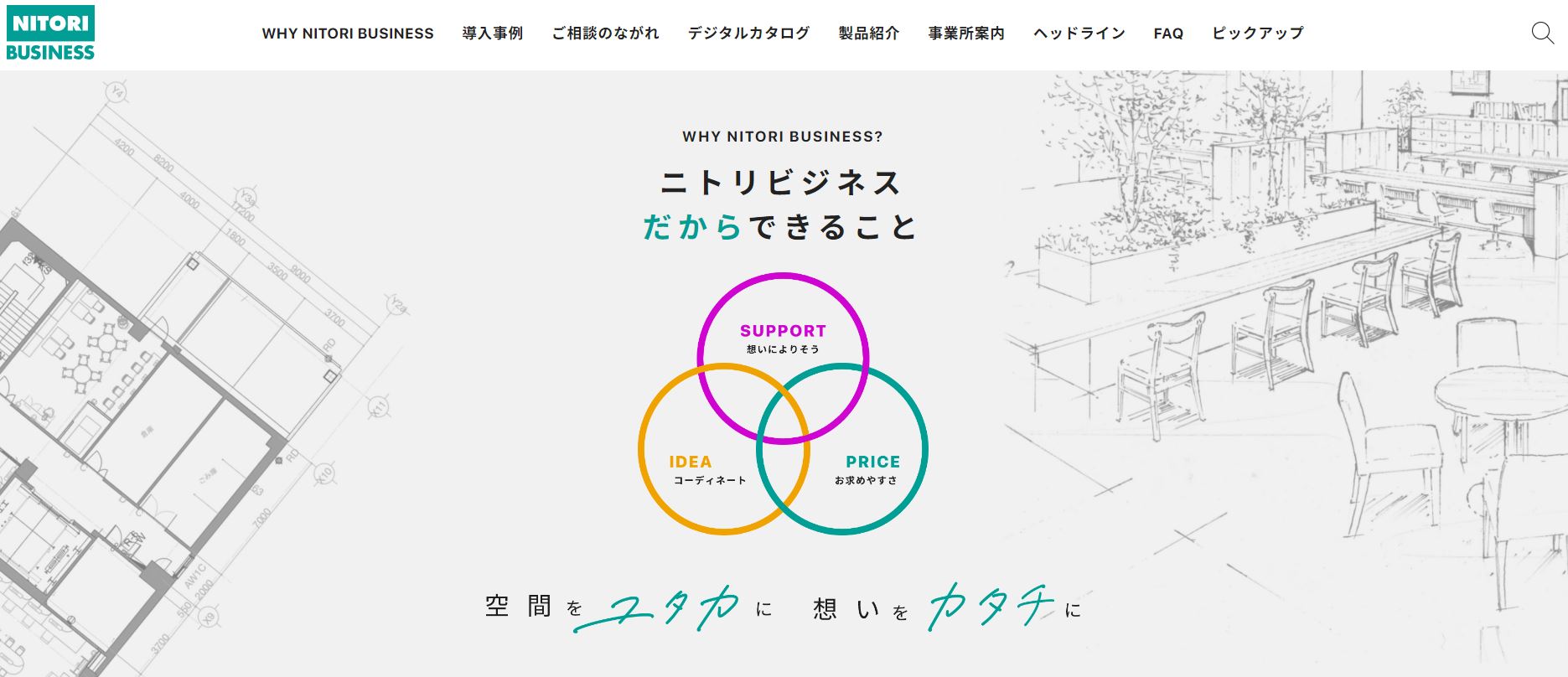 【NITORI BUSINESS】法人事業サイトをリニューアルオープン！のサブ画像2
