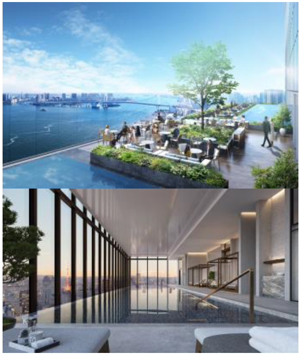 延床面積約 55 万㎡の大規模複合開発「芝浦プロジェクト」街区名称決定　　　　　　　　　　　　　　　　　　　　　　　　　　　　　　　　　　　　　　　　「BLUE FRONT SHIBAURA」のサブ画像6_【オーシャンビューとシティビューの施設】