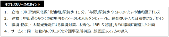 オウカス初の同一建物内に「クリニック」併設　健康増進型・賃貸シニアレジデンス第8弾「オウカス 浦和針ヶ谷」 着工のメイン画像