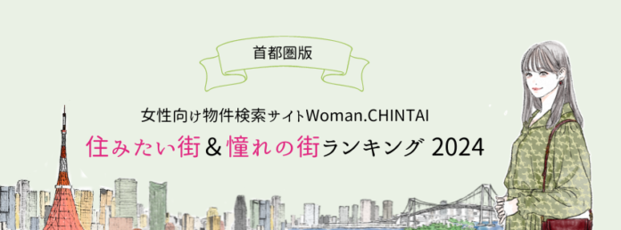 住みたい街１位は大宮！憧れの街1位は横浜女性向け物件検索サイト『Woman.CHINTAI』ユーザーが選んだ住みたい街&女性の憧れの街ランキング 2024（首都圏版）のメイン画像