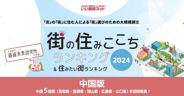 いい部屋ネット「街の住みここち＆住みたい街ランキング２０２４＜鳥取県版＞」発表のメイン画像