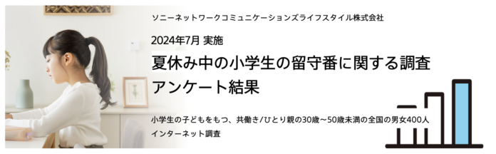 小学生の夏休み問題の実態調査！約8割が子どもだけでの留守番に不安と回答。約4割が対策せずのメイン画像