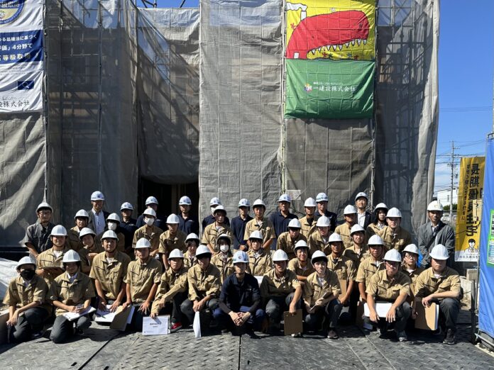 【一建設株式会社】「岐阜県立岐南工業高等学校」建築工学科1年生32名を対象に木造住宅の建築現場見学会と住宅設計体験会を2024年10月17日（木）に開催のメイン画像