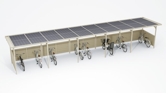 太陽光発電が可能な駐輪場屋根「ソーラーサイクルロビー」新発売。〈屋根一体型〉で省施工な環境配慮型駐輪場のメイン画像