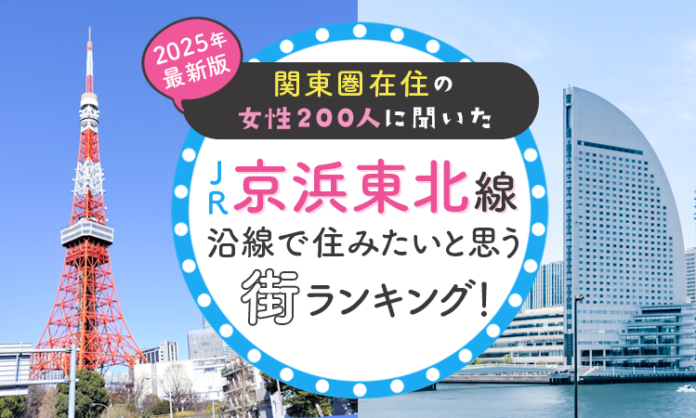 【関東圏在住の女性200人に聞いた】JR京浜東北線沿線で住みたいと思う街ランキング！ 2025年最新版のメイン画像
