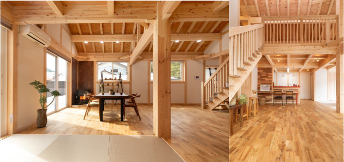 三角屋根がかわいらしい、山のふもとのモデルハウス誕生綿半林業SH加盟店、サイエンスホーム金沢西店「白山展示場」オープンのメイン画像