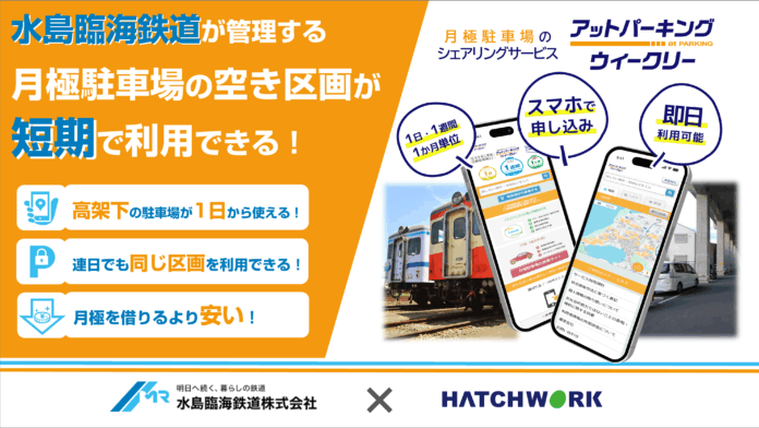 水島臨海鉄道が管理する月極駐車場で短期貸しを本格開始のメイン画像