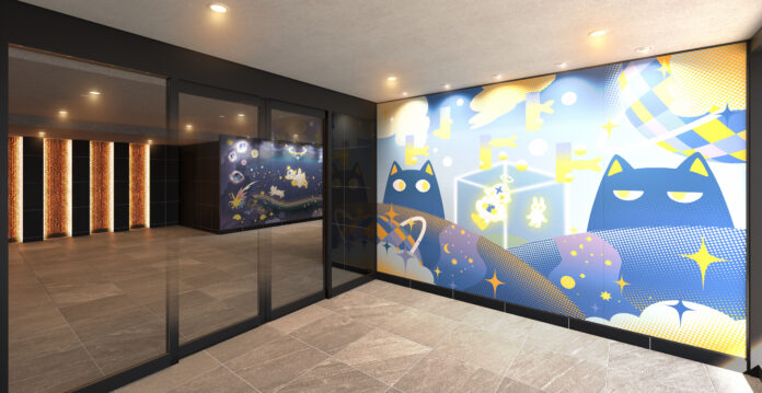 進化を続ける街・名古屋大曽根に、“次世代の神話”を描く静電場朔（D!an）氏の作品がエントランスを彩る新築マンションのメイン画像