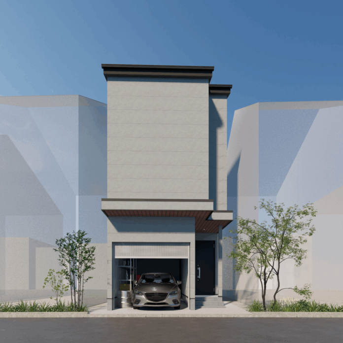 【新着】BAUHAUSデザイナーズシリーズ｜JR新宿駅から最短35分、西大宮駅徒歩10分｜ビルトインガレージ付き・３LDKの新築デザイナーズ戸建て(土地69.38㎡/建物106.24㎡)が登場！のメイン画像