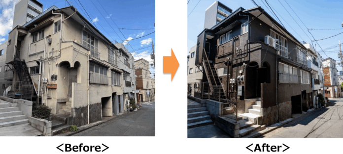 ジェクトワン、空き家事業「アキサポ」において、全室空き部屋となった品川区荏原の築63年のアパートをインダストリアルスタイルの小規模オフィス「Taisei Base（タイセイベース）」として再生のメイン画像