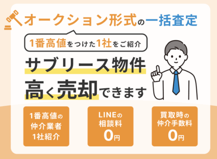 サブリースが期間満了を迎えるなら「サブリース物件売却くん」へ！売却相談キャンペーン実施中のメイン画像