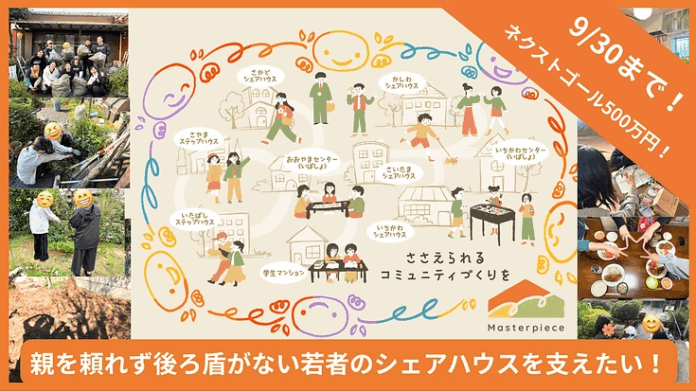 【ネクストゴール500万円】虐待などの困難な状況にある若者の「住居」を支えるためのクラウドファンディングプロジェクト。のメイン画像