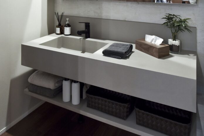 ライフデザイン・カバヤのプライベートブランド「CRAFT plus（クラフトプラス）」から洗面台シリーズが新登場！ ー 左官職人が一つ一つ手作業で塗り上げる造作洗面台 ーのメイン画像